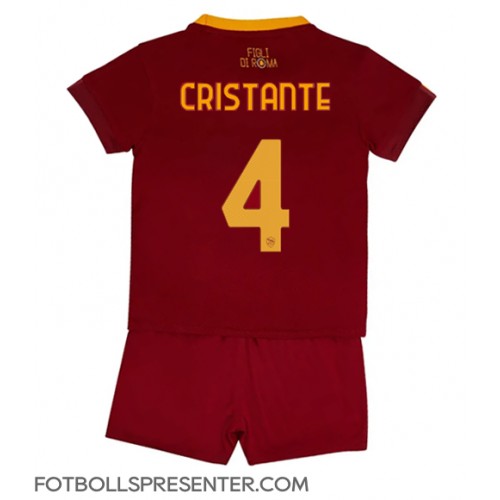 AS Roma Bryan Cristante #4 Hemmatröja Barn 2022-23 Kortärmad (+ korta byxor)